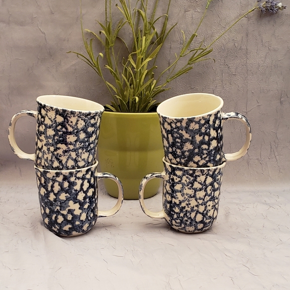 Folk Craft SPoNGe Coffee Mug Set (4) - Picture 1 of 9
